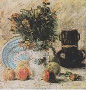 Vincent Van Gogh Vase with Flowers, Coffeepot and Fruit oil painting picture wholesale